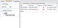 Datengruppenverwaltung in VB Printcenter